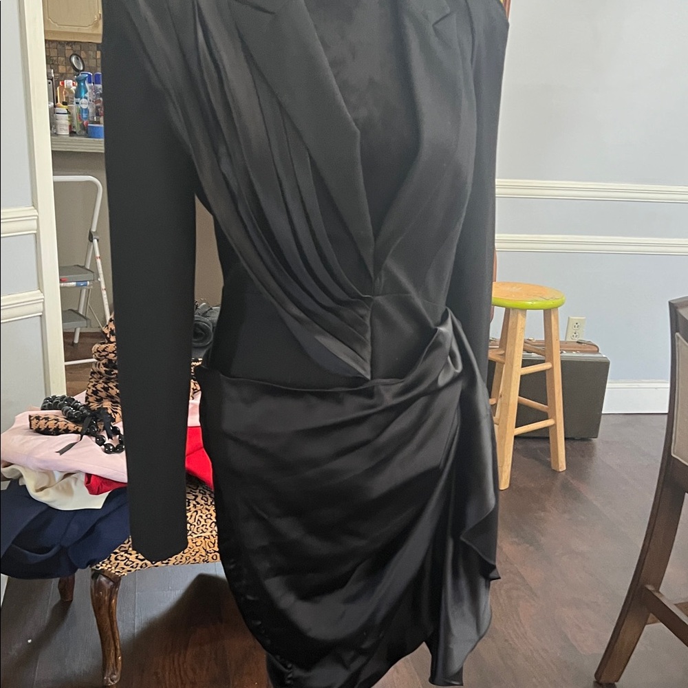 Fashion Nova Elegant Black Long Sleeve Dress - Picture 11 of 11